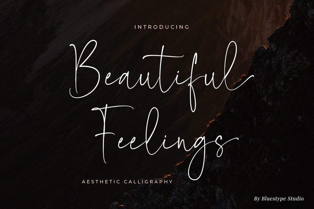 Beispiel einer Beautiful Feelings Regular-Schriftart