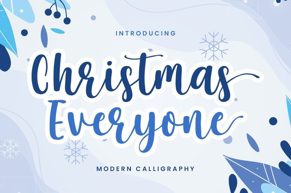 Beispiel einer Christmas Everyone Regular-Schriftart