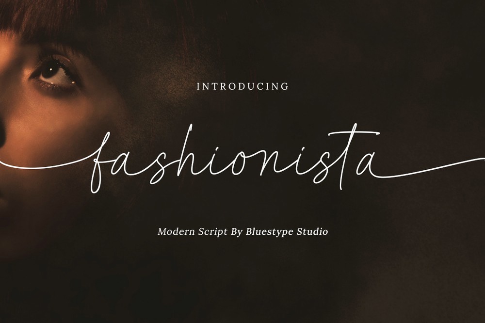 Beispiel einer Fashionista-Schriftart