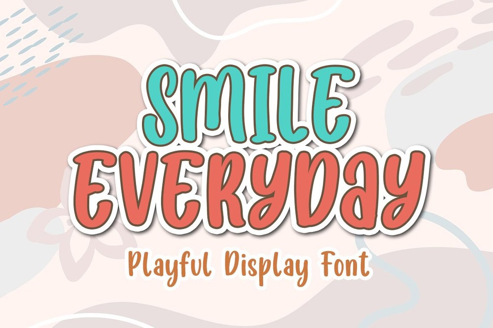 Beispiel einer Smile Everyday-Schriftart