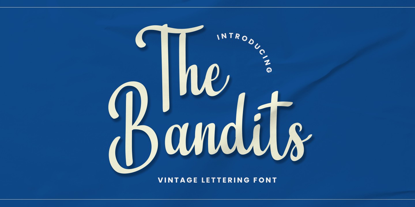 Beispiel einer The Bandits Regular-Schriftart