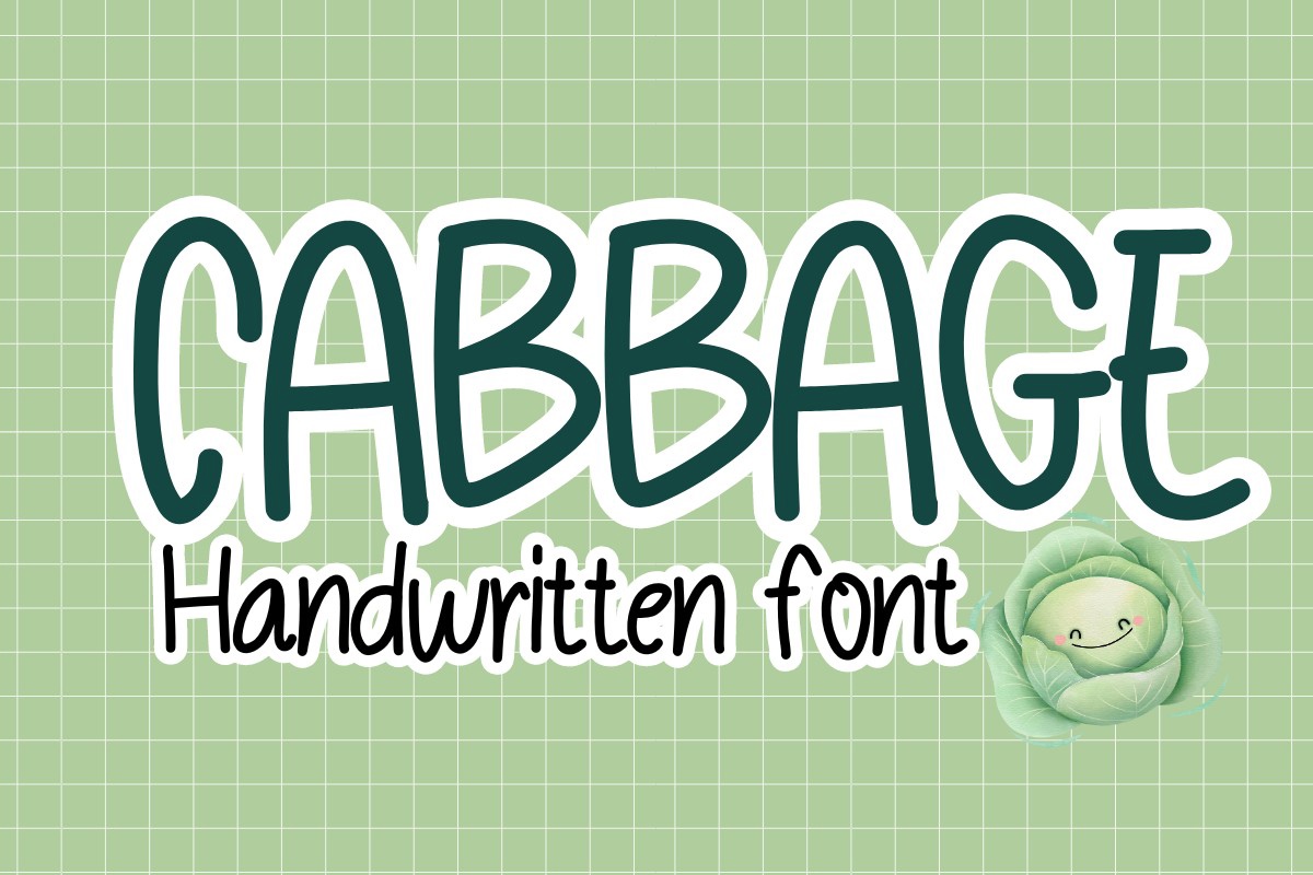 Beispiel einer Cabbage Regular-Schriftart