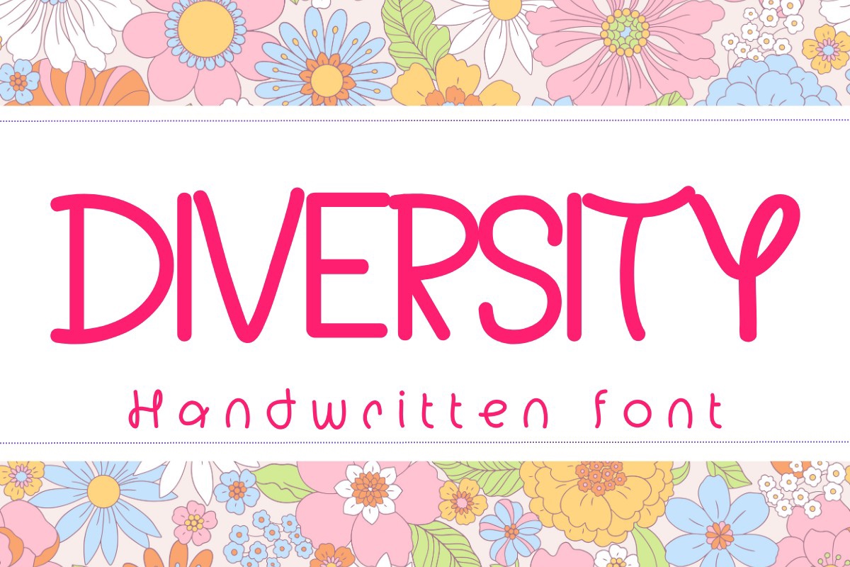 Beispiel einer Diversity-Schriftart