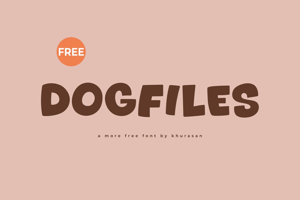 Beispiel einer Dogfiles-Schriftart