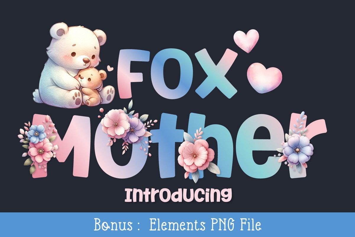 Beispiel einer Fox Mother-Schriftart