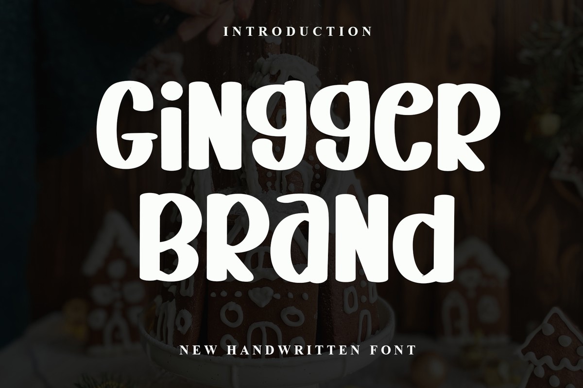 Beispiel einer Gingger Brand Regular-Schriftart