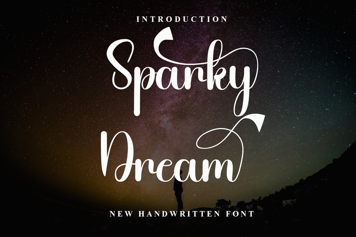 Beispiel einer Sparky Dream-Schriftart