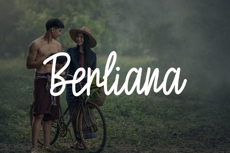 Beispiel einer Berliana Regular-Schriftart