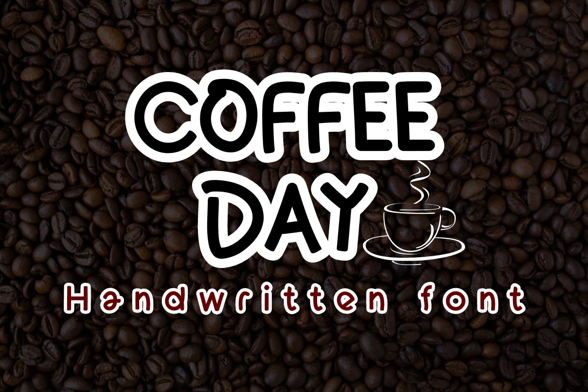 Beispiel einer Coffee Day-Schriftart