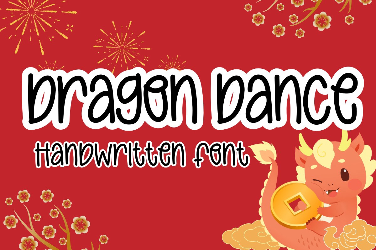 Beispiel einer Dragon Dance Regular-Schriftart