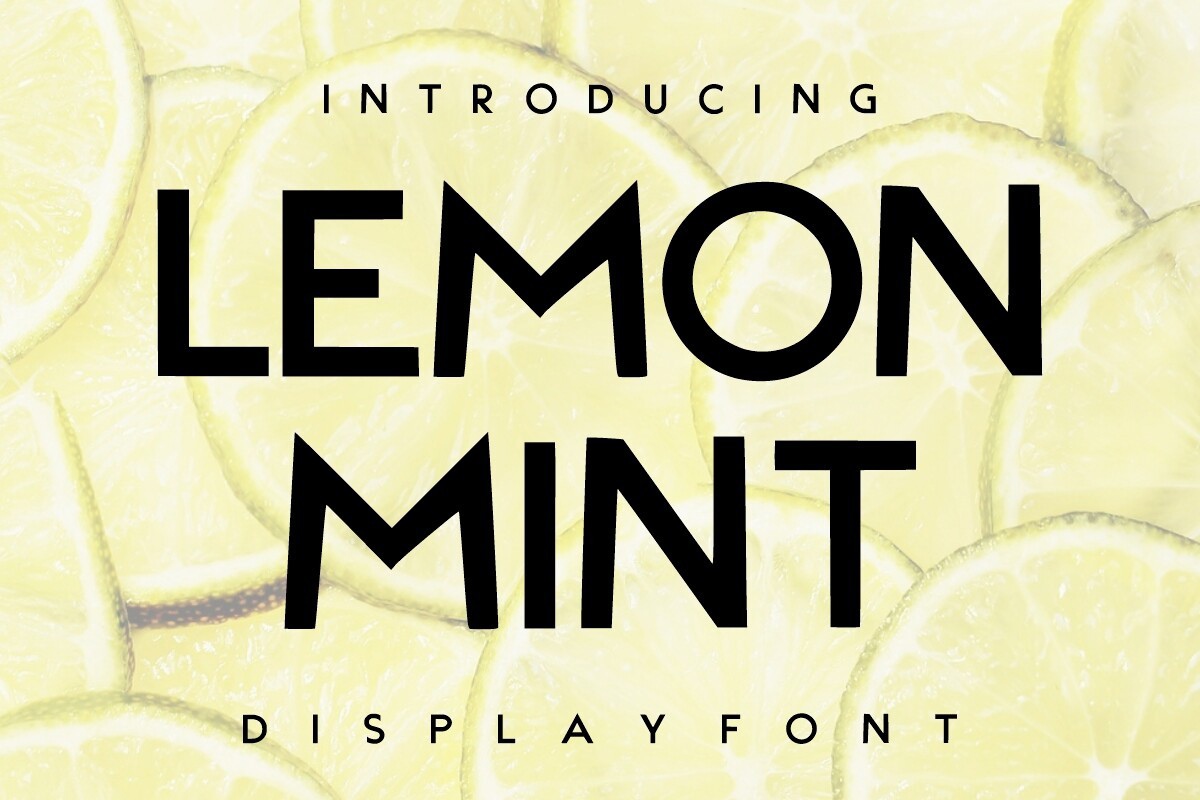 Beispiel einer Lemon Mint-Schriftart