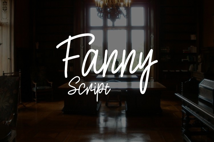 Beispiel einer Fanny Script-Schriftart