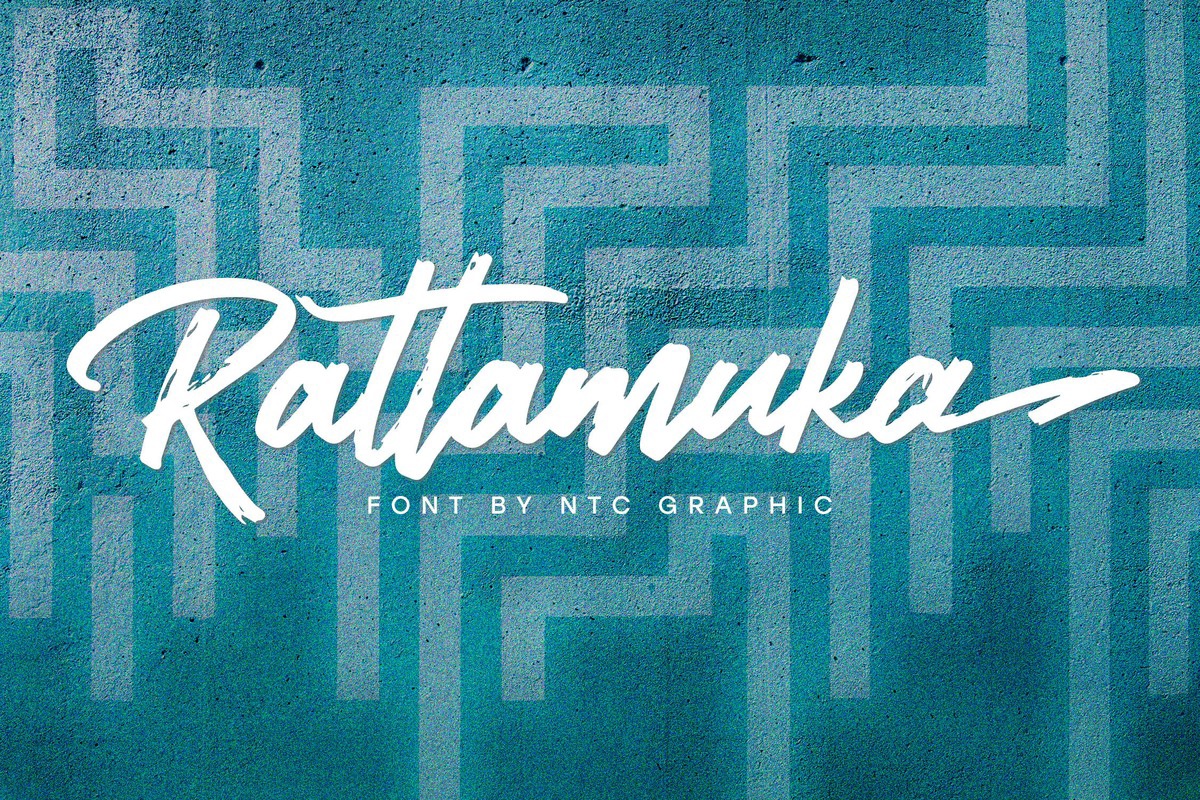Beispiel einer Rattamuka-Schriftart