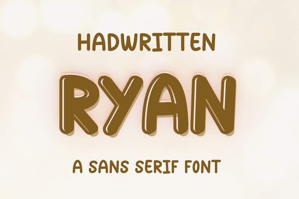 Beispiel einer Ryan-Schriftart