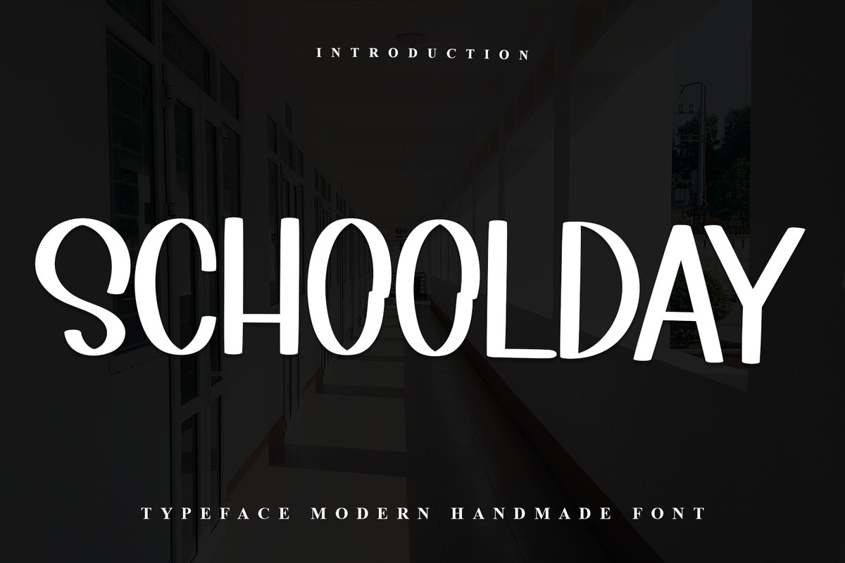 Beispiel einer Schoolday-Schriftart