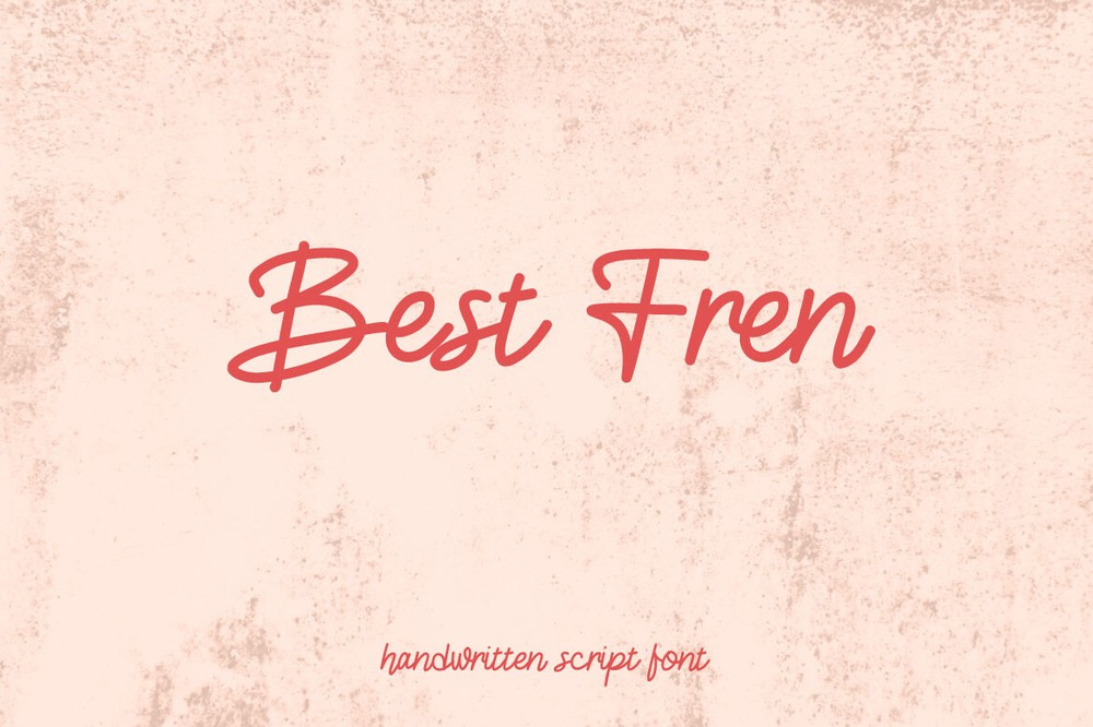 Beispiel einer Best Fren-Schriftart