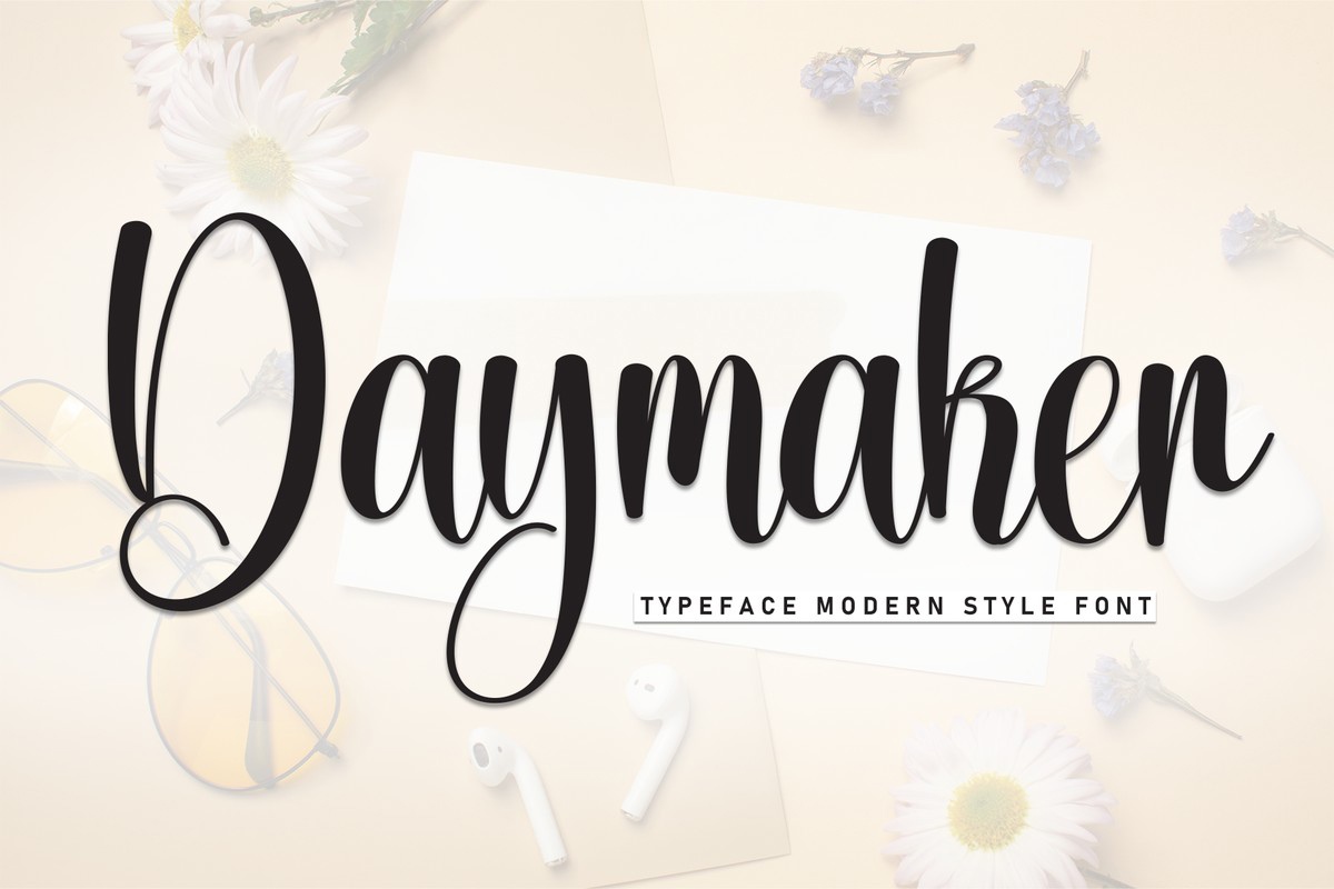 Beispiel einer Daymaker Regular-Schriftart