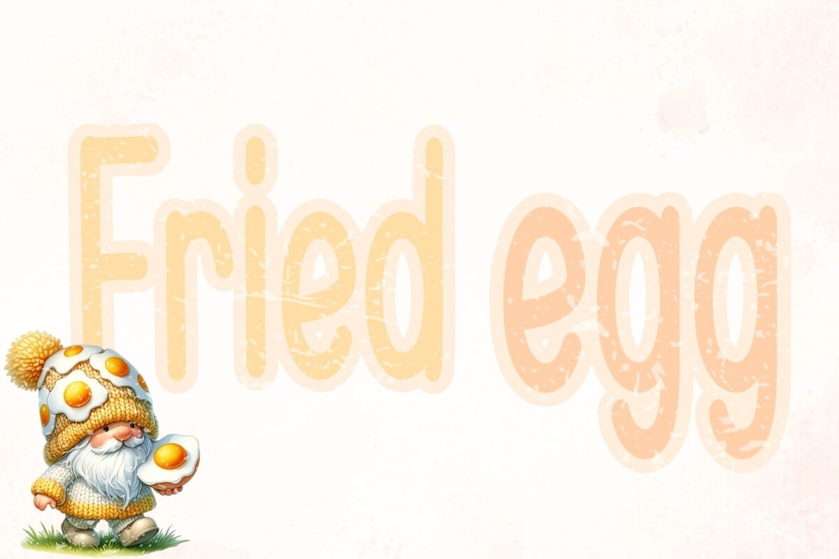 Beispiel einer Fried Egg-Schriftart