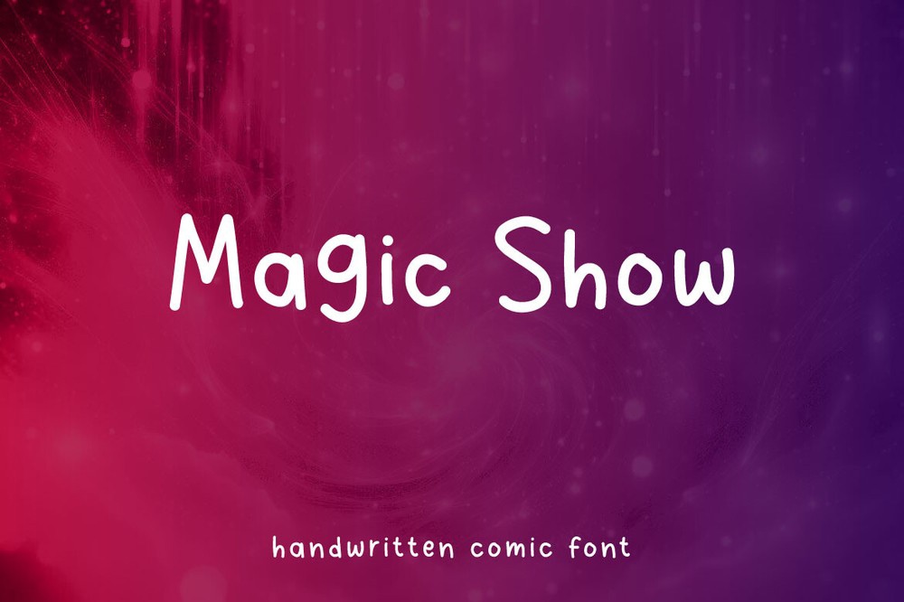 Beispiel einer Magic Show-Schriftart