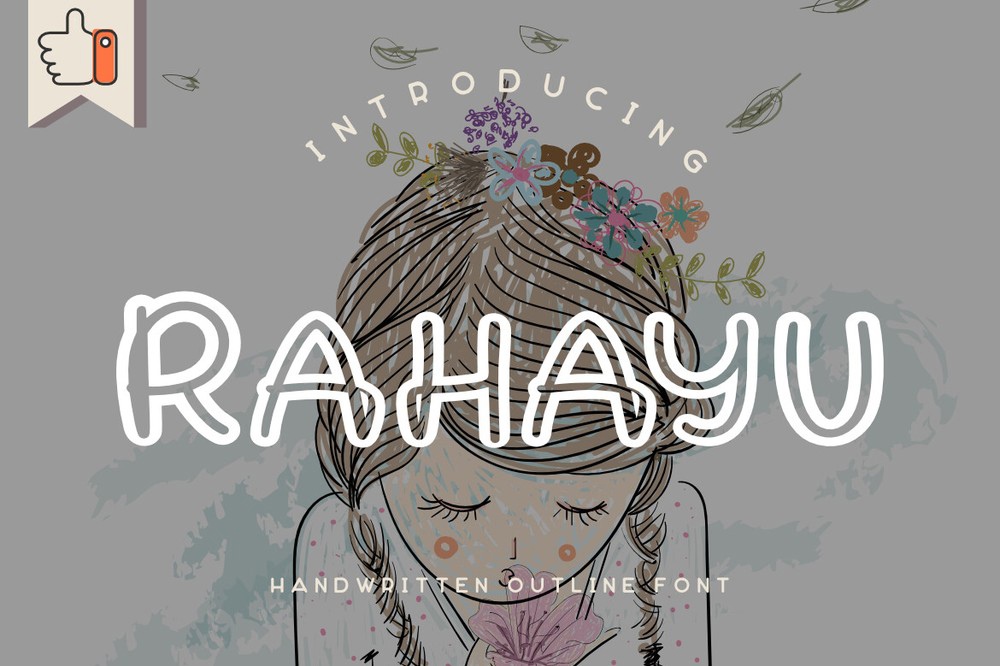 Beispiel einer Rahayu-Schriftart