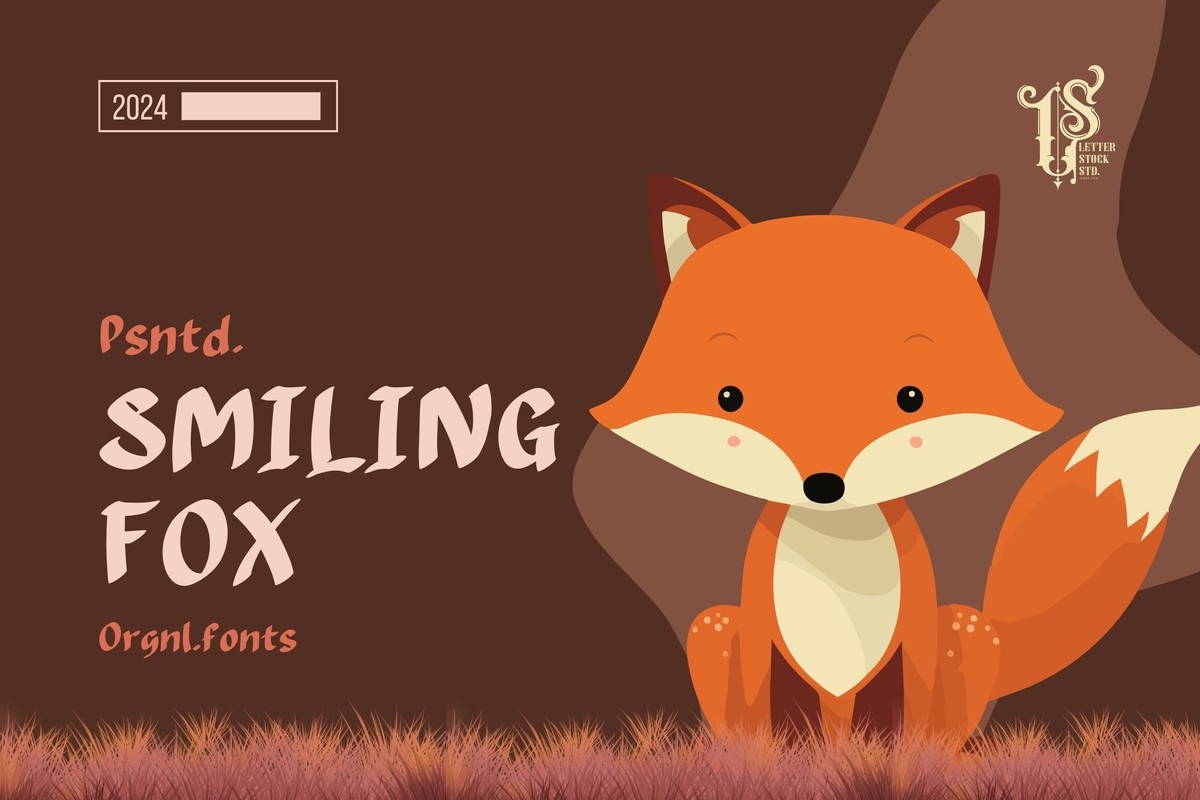 Beispiel einer Smiling Fox-Schriftart