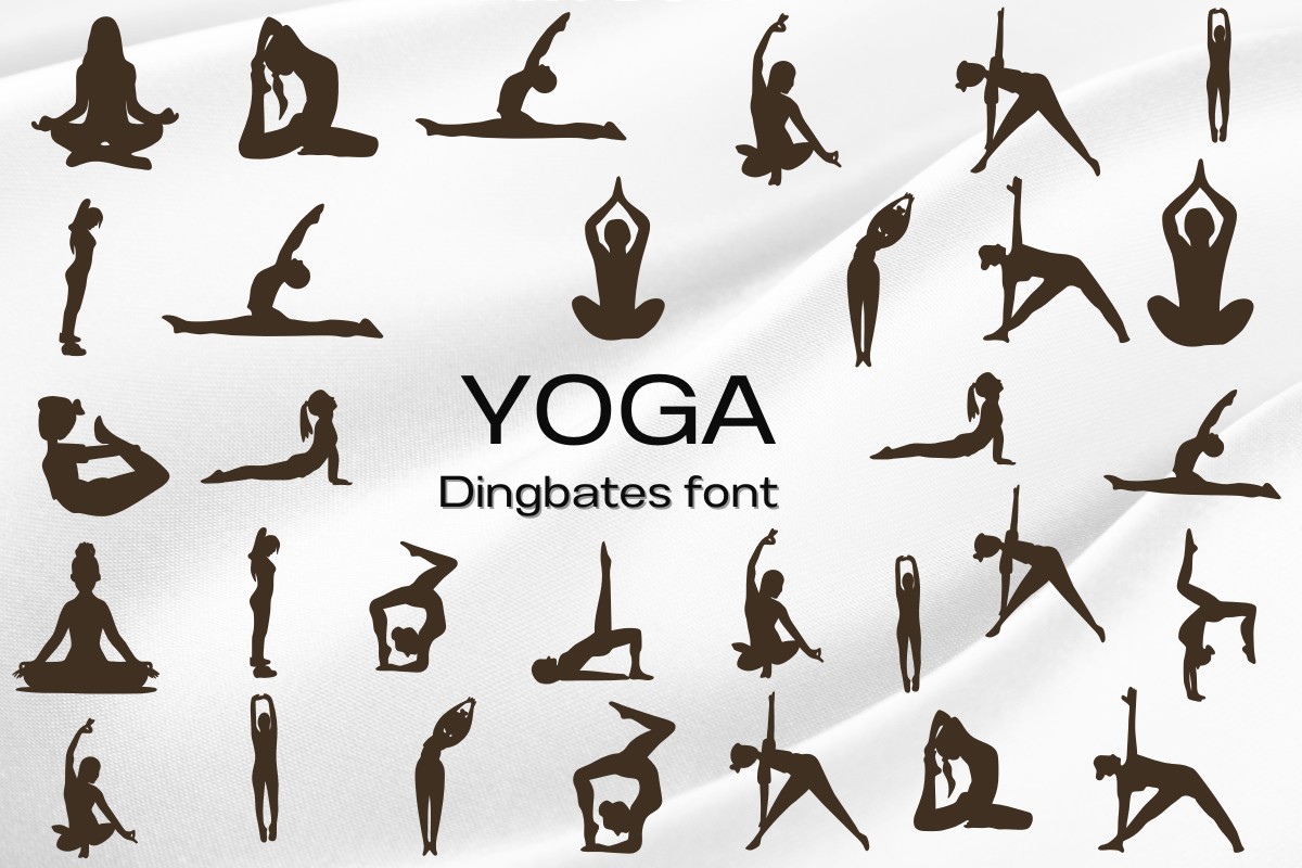 Beispiel einer Yoga Regular-Schriftart