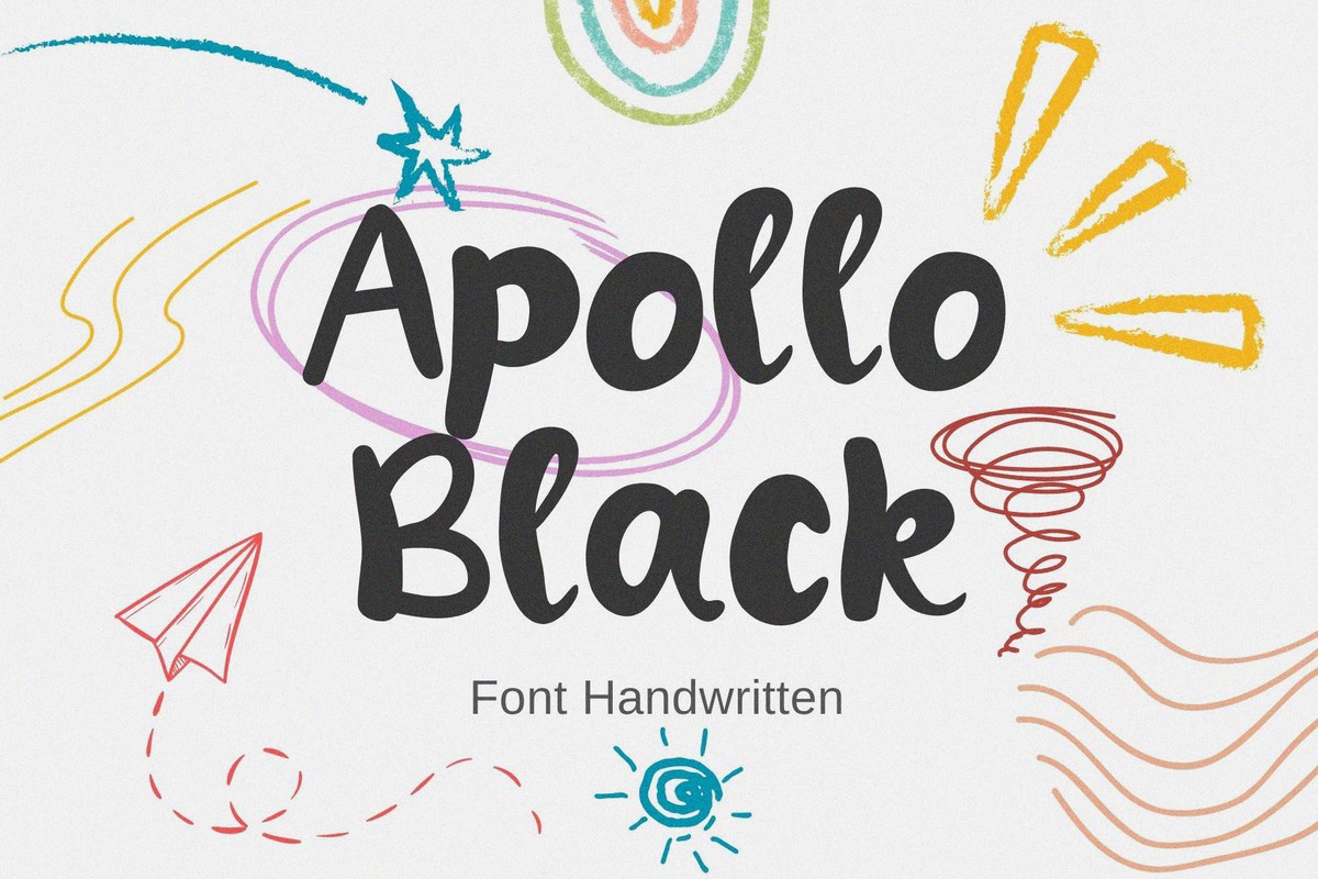 Beispiel einer Apollo Black Regular-Schriftart