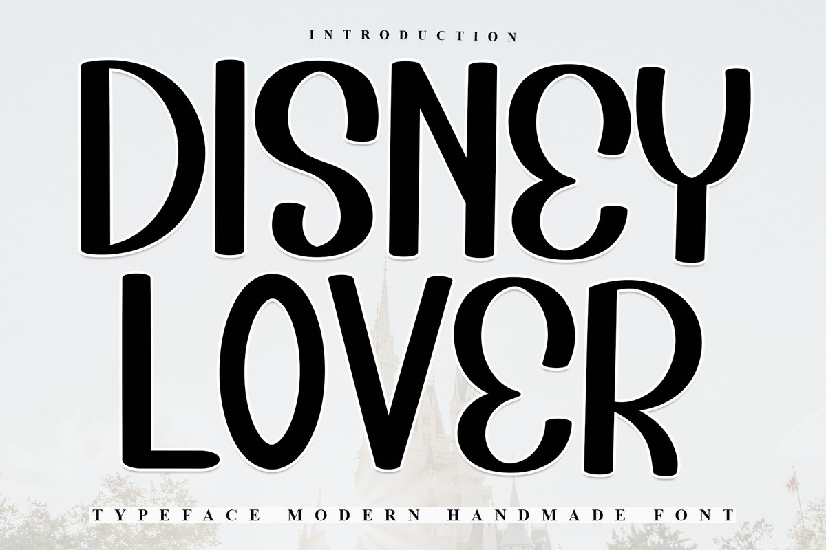 Beispiel einer Disney Lover-Schriftart