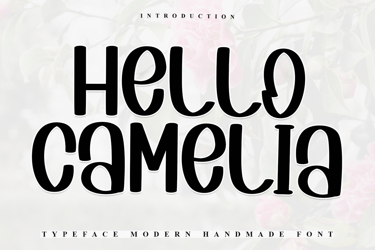 Beispiel einer Hello Camelia-Schriftart