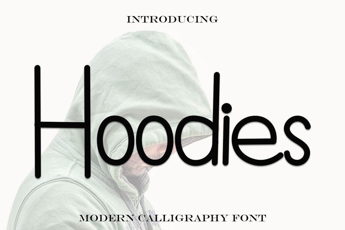 Beispiel einer Hoodies-Schriftart