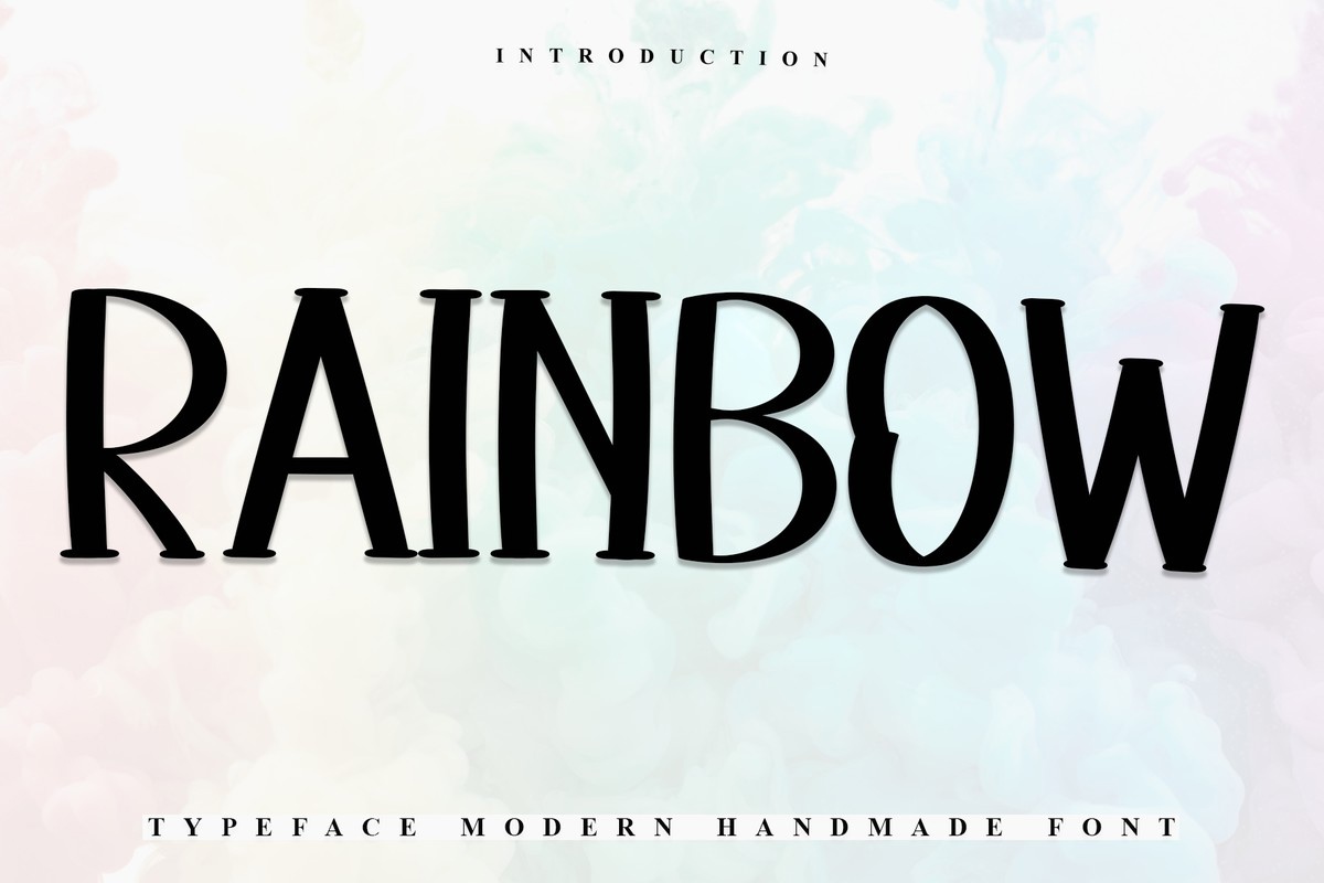 Beispiel einer Rainbow-Schriftart