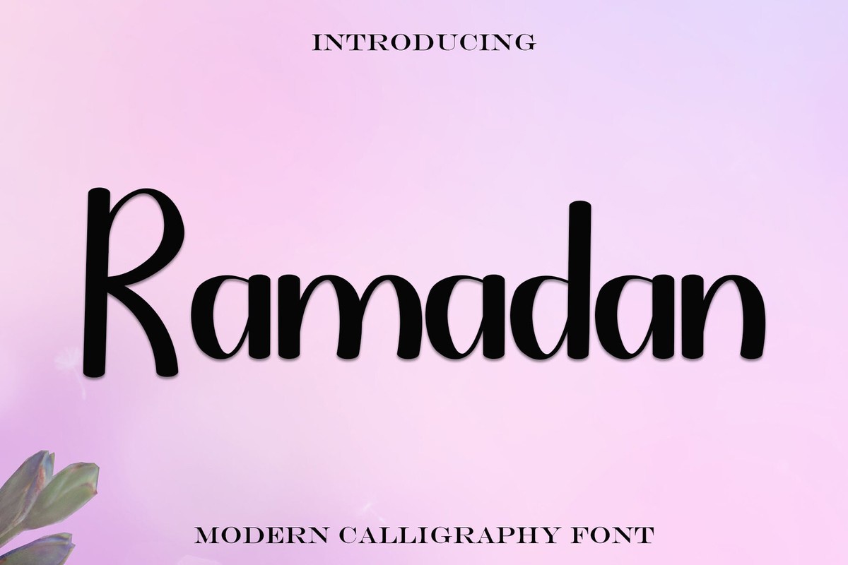 Beispiel einer Ramadan-Schriftart