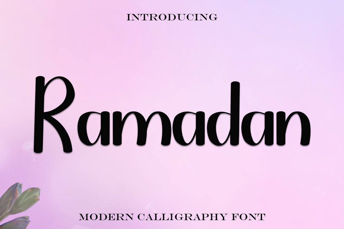 Beispiel einer Ramadan Regular-Schriftart