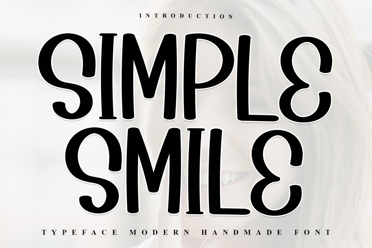 Beispiel einer Simple Smile-Schriftart