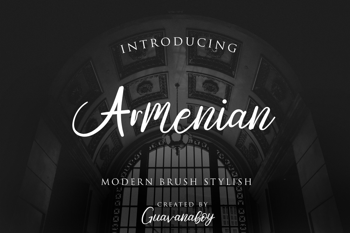 Beispiel einer Armenian-Schriftart