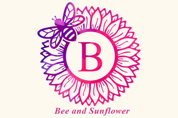 Beispiel einer Bee and Sunflower-Schriftart