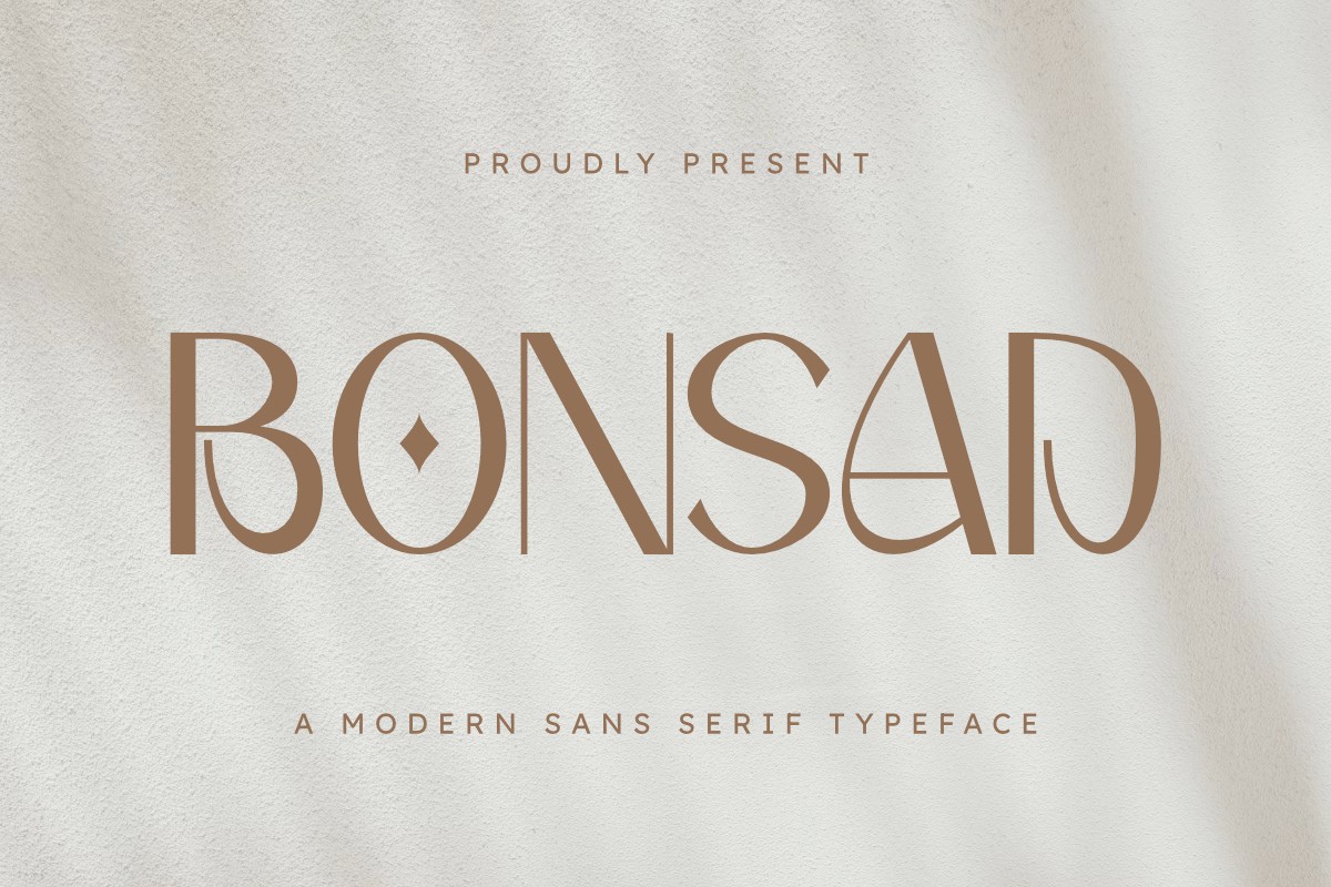 Beispiel einer Bonsad-Schriftart