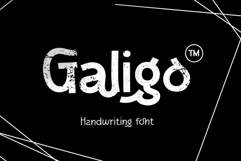 Beispiel einer Galigo-Schriftart