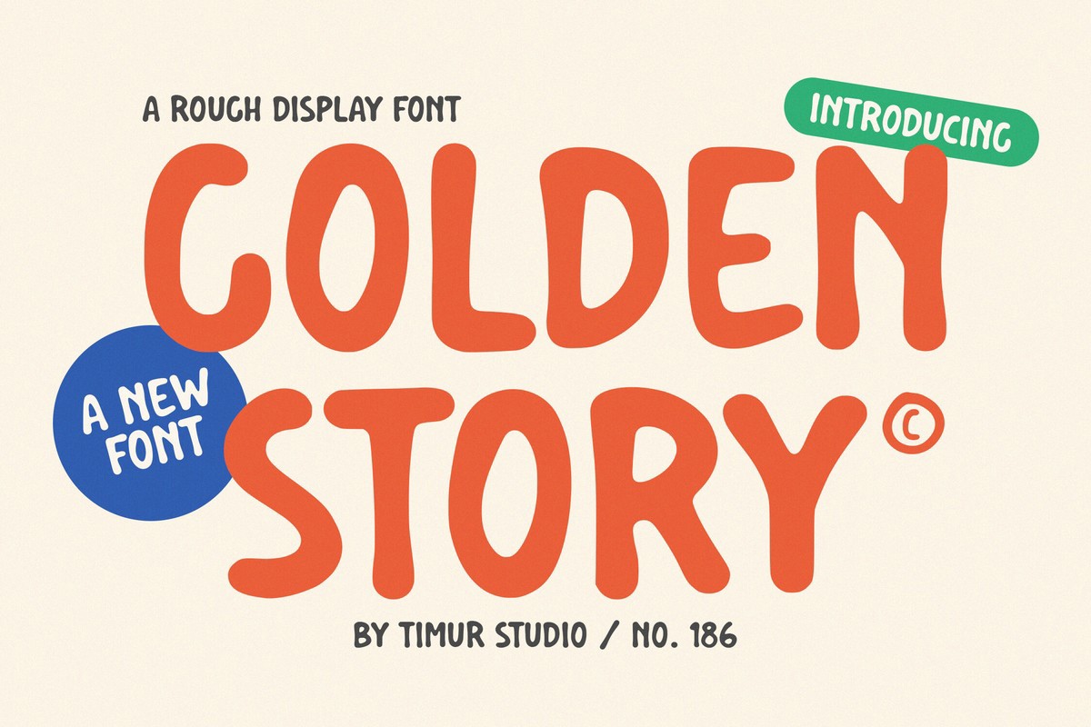 Beispiel einer Golden Story Regular-Schriftart