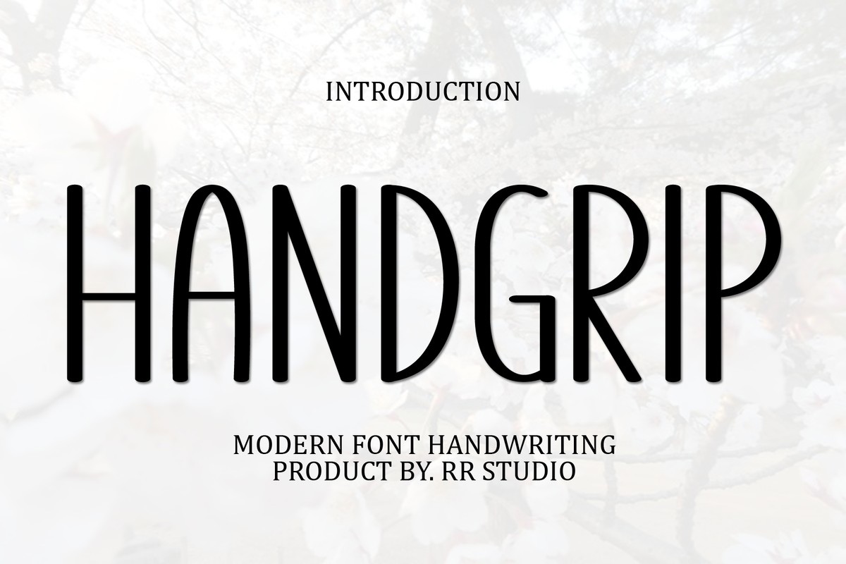 Beispiel einer Handgrip-Schriftart