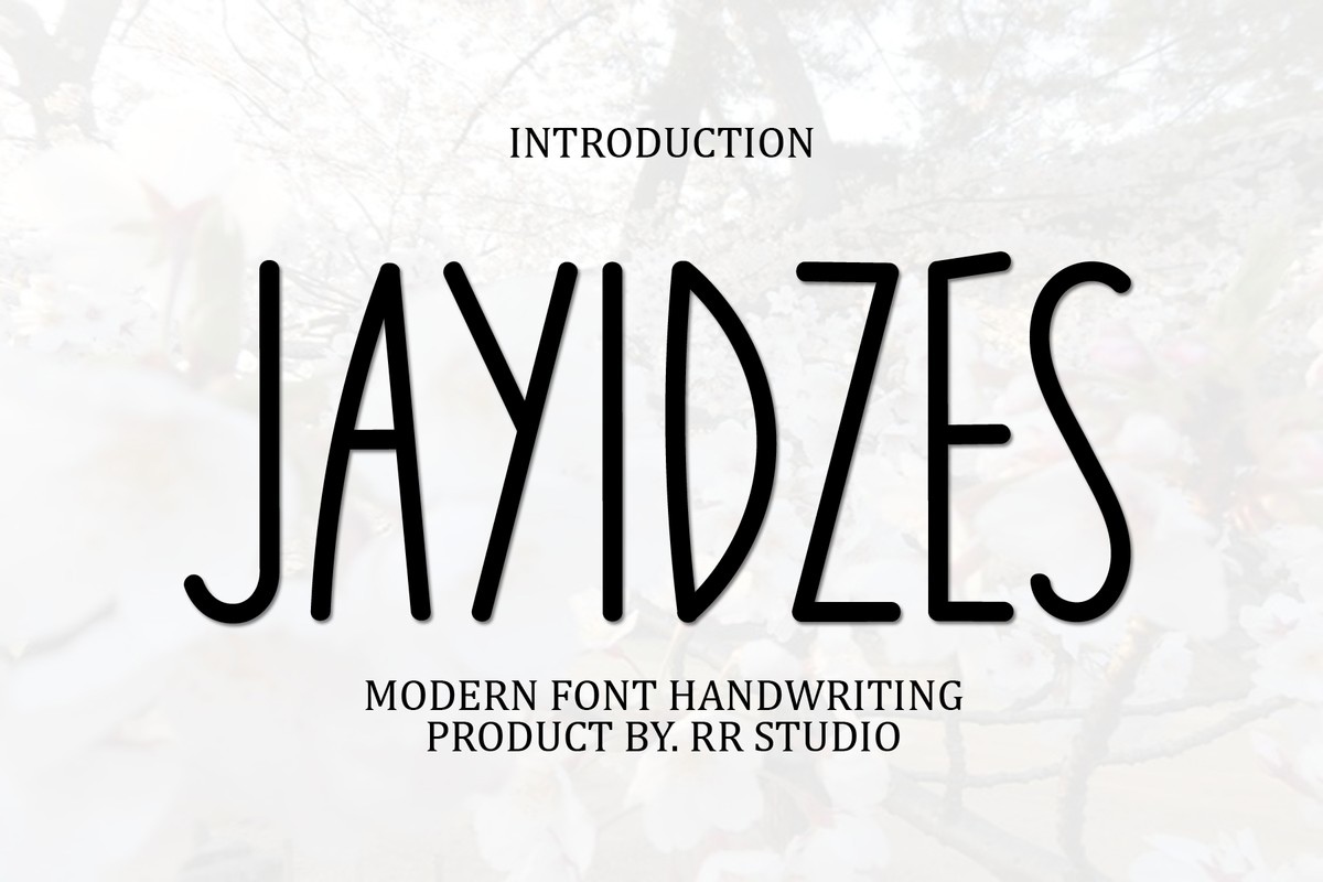 Beispiel einer Jayidzes-Schriftart