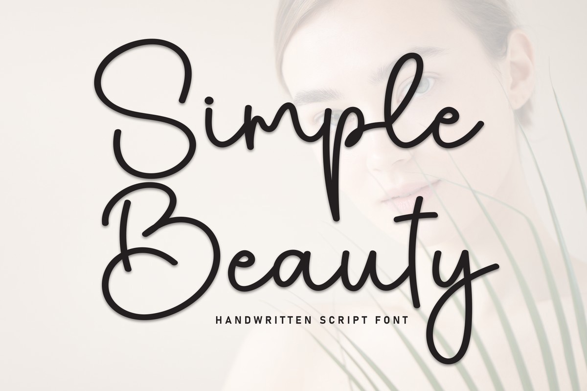 Beispiel einer Simple Beauty-Schriftart