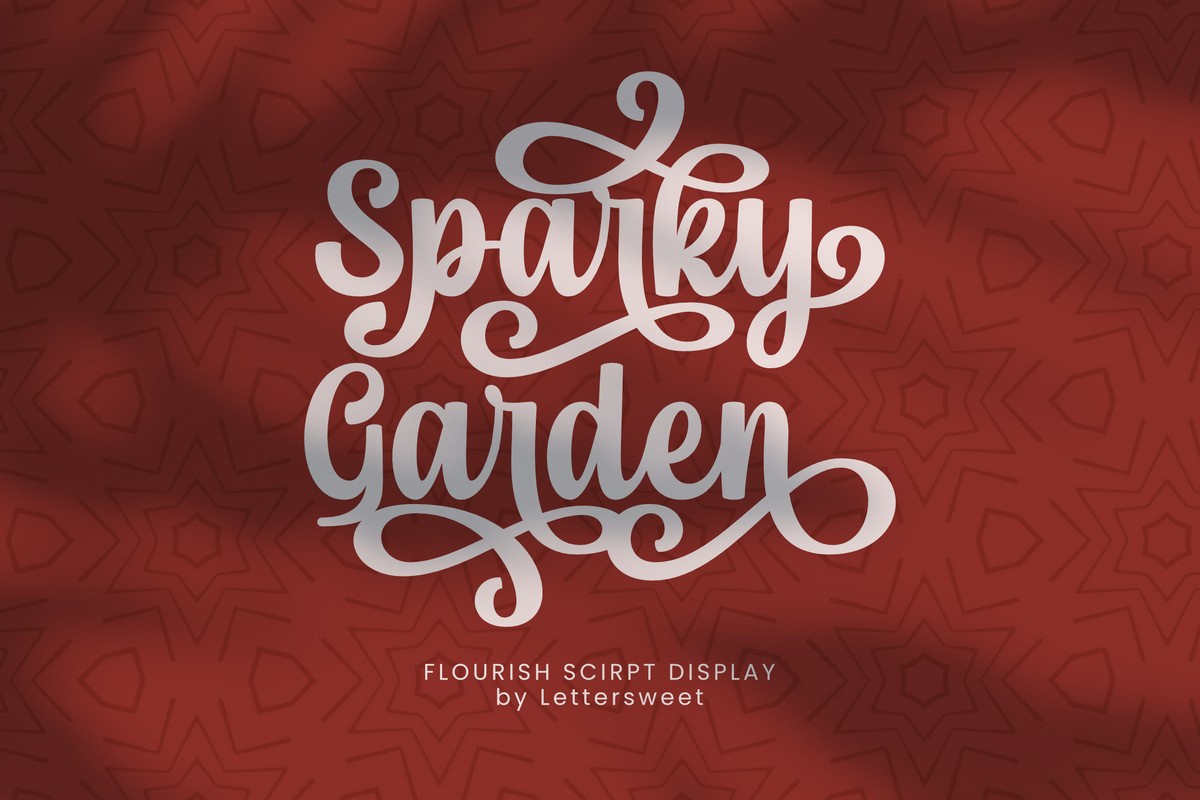 Beispiel einer Sparky Garden-Schriftart
