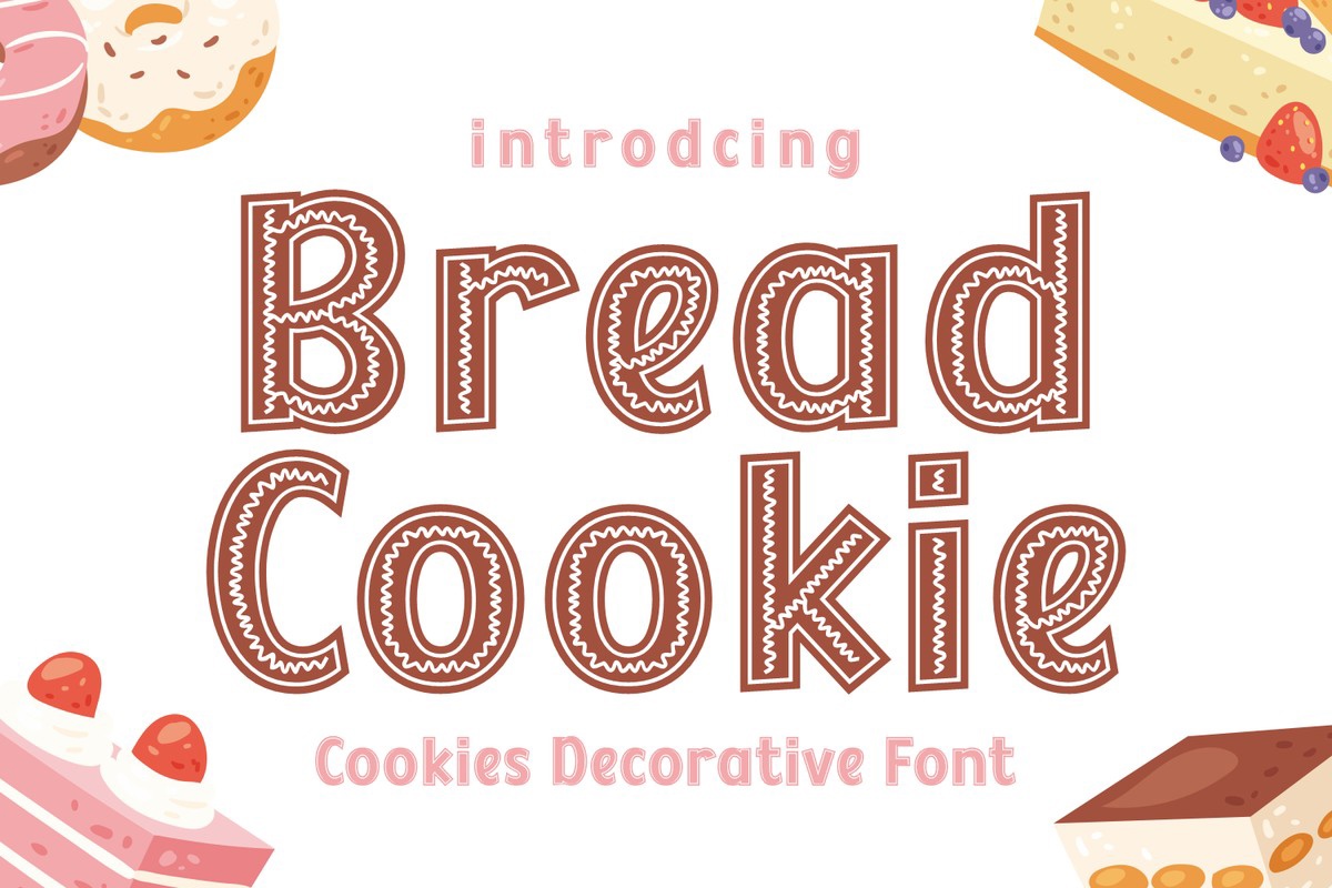 Beispiel einer Bread Cookie-Schriftart