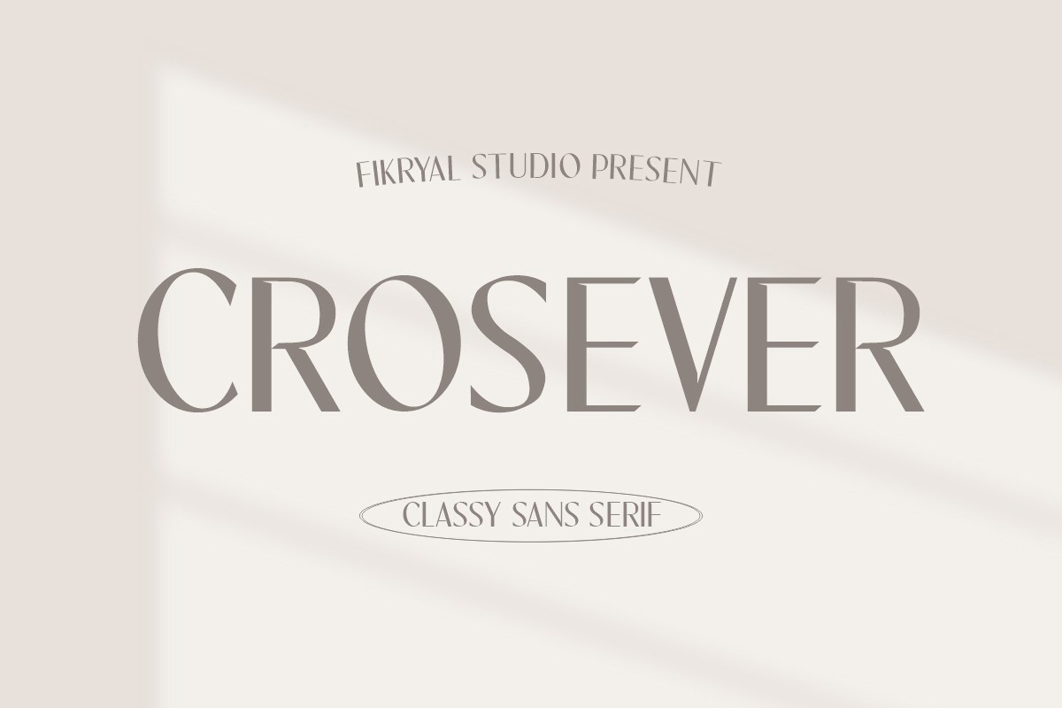 Beispiel einer Crosever-Schriftart