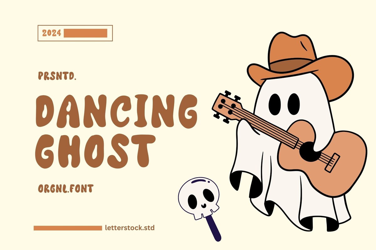 Beispiel einer Dancing Ghost-Schriftart