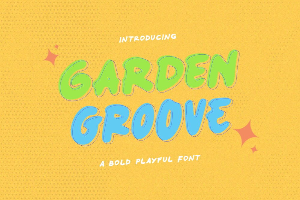 Beispiel einer Garden Groove-Schriftart
