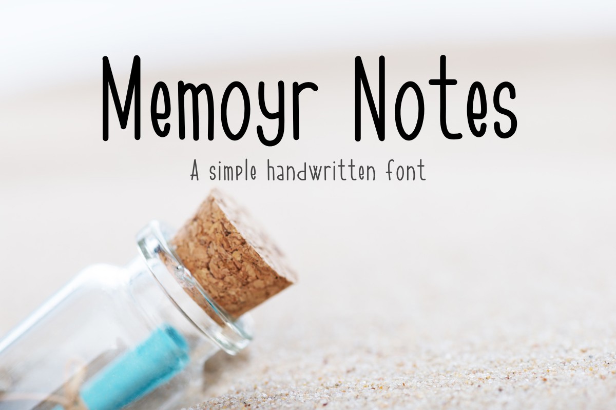 Beispiel einer Memoyr Notes-Schriftart