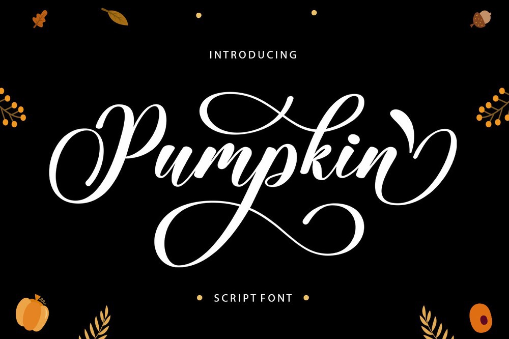 Beispiel einer Pumpkin Script-Schriftart