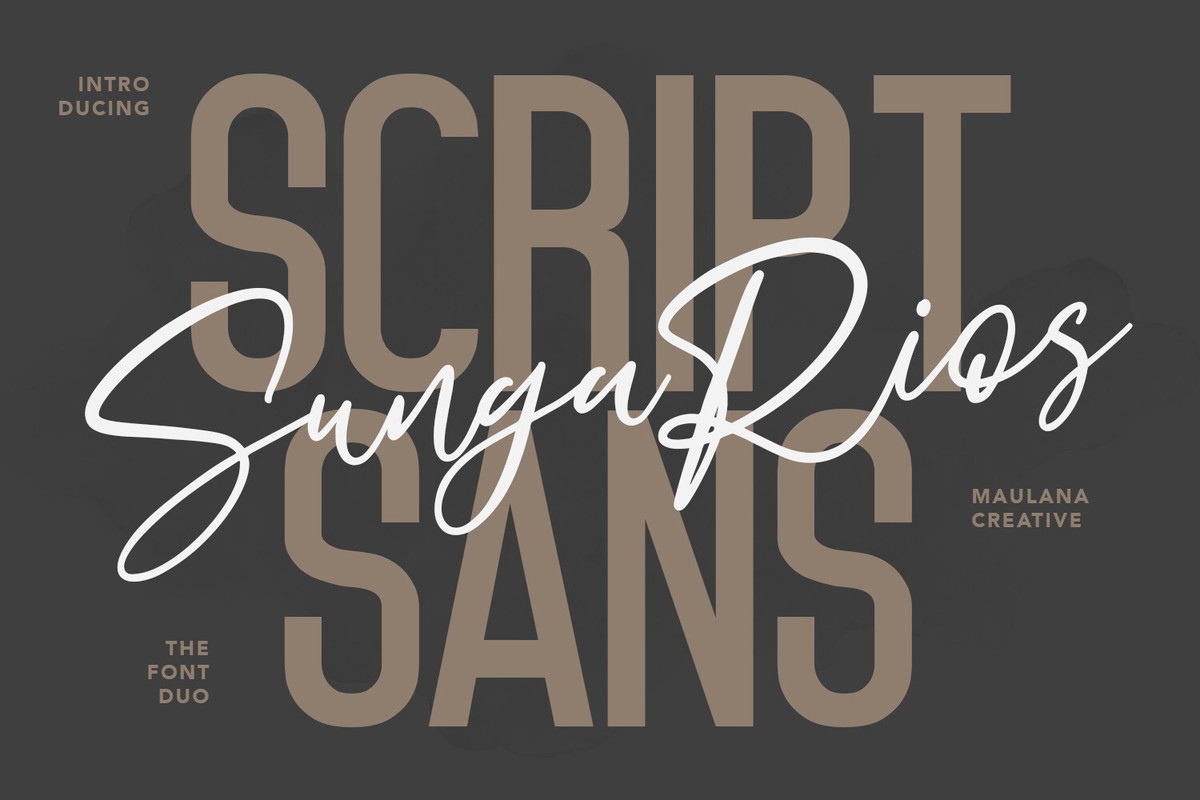 Beispiel einer Sungarios Sans-Schriftart